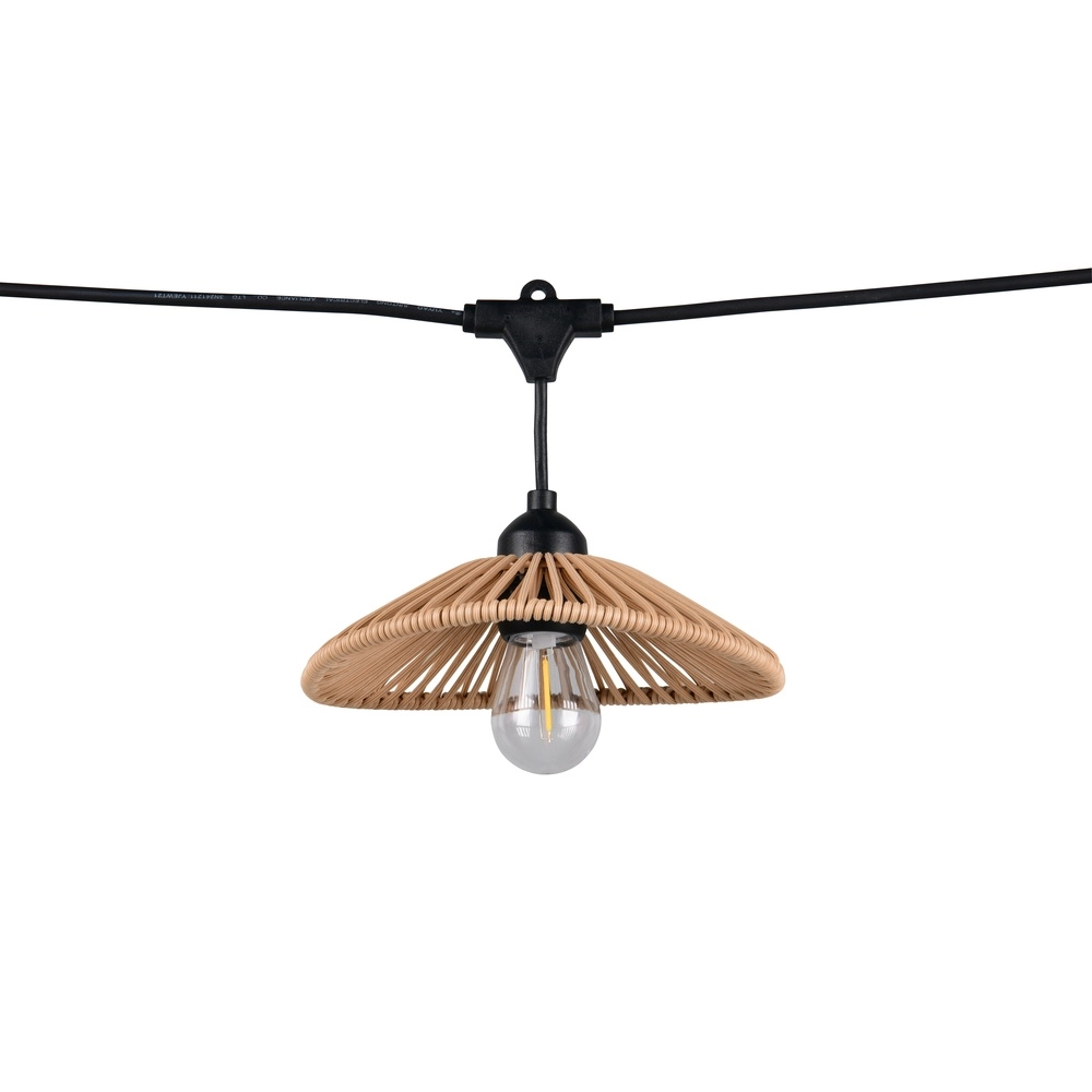 Lichterketten Chain Schwarz mit Braun 600 cm Trio 4017807697612