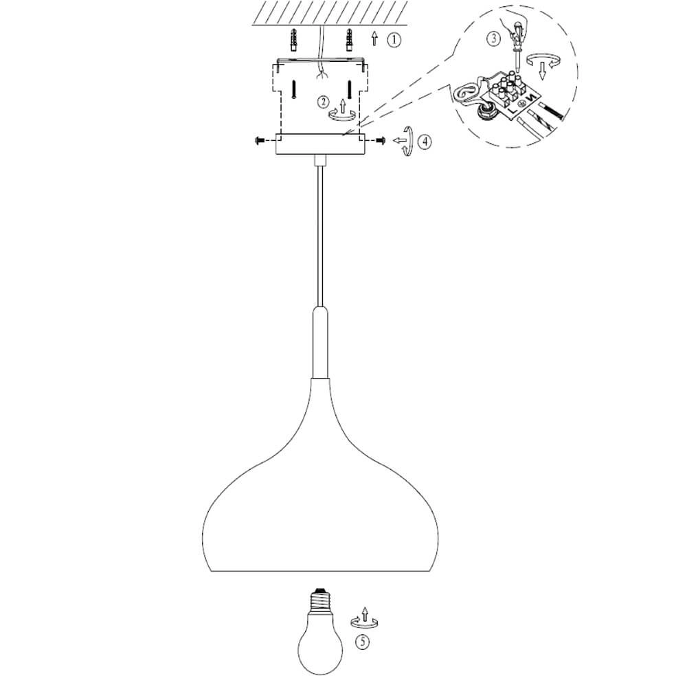 Pendelleuchte Mexlite 33 Steinhauer 8712746104332