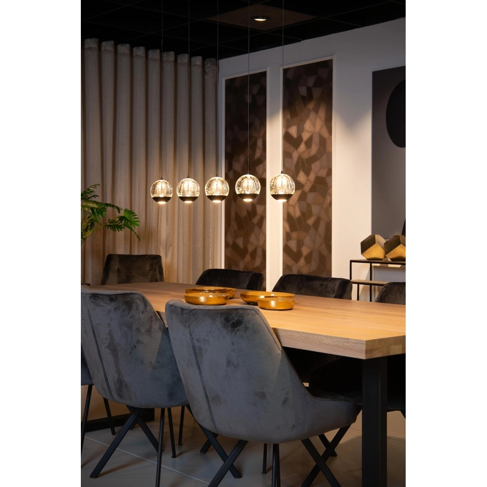 Design-Pendellampe Sentubal 5-Licht Schwarz Lucide 5411212134578