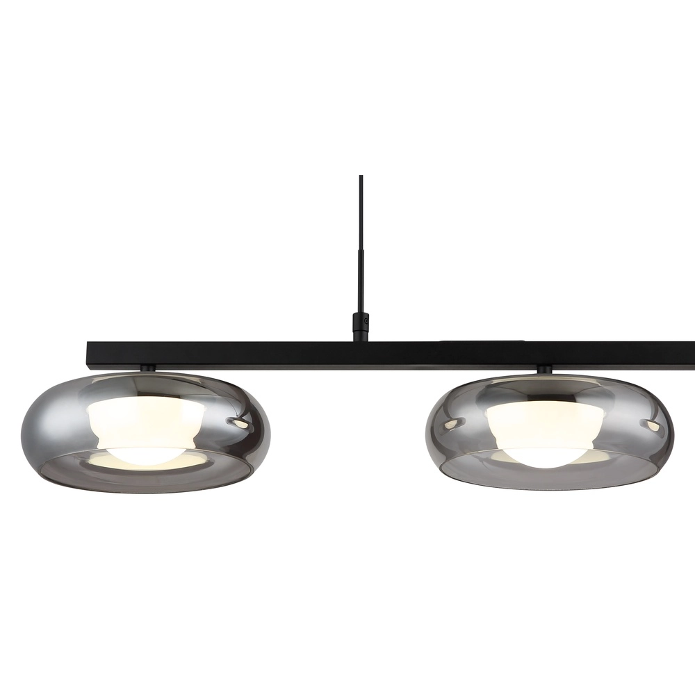 Design-Pendellampe Carlene 3-Licht Schwarz Globo 9007371566181