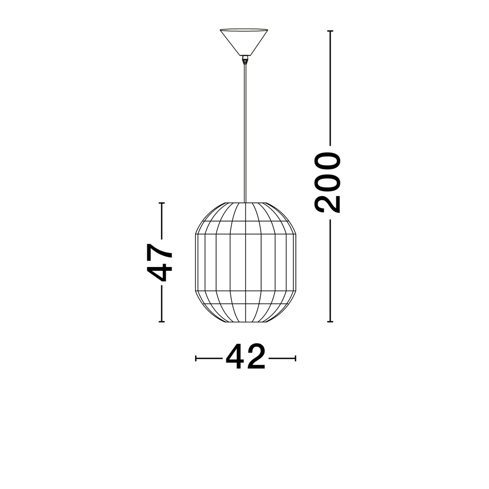 Pendelleuchte Bola Skandinavischer Ø 42cm Lyora 5212017452986