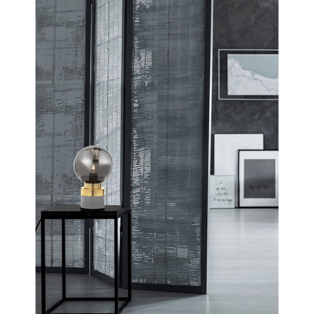 Tischlampe Juliet Grau mit Gold Lyora 5212017416773