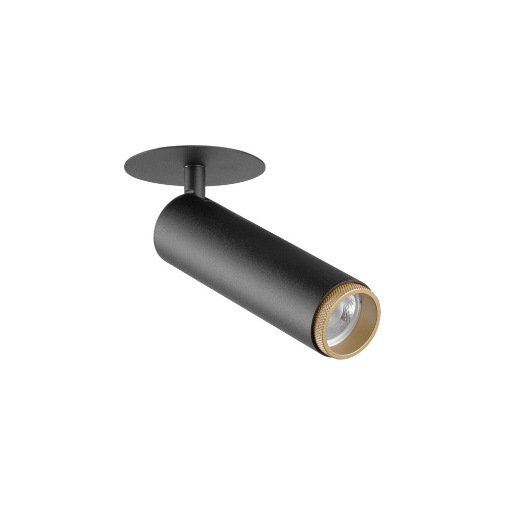 Einbaustrahler Grip! M schwarz mit gold 2700K SLV 4024163304504