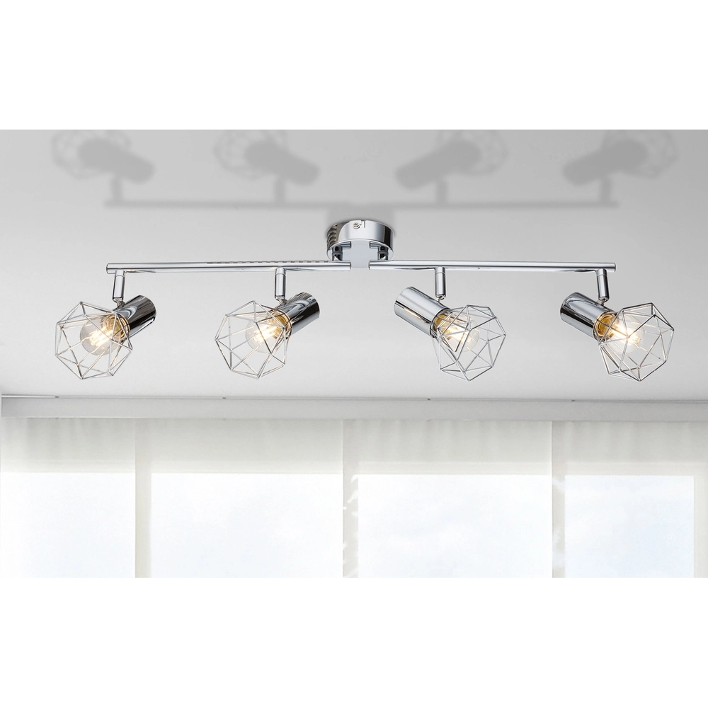4-Licht Deckenlampe Xara I Chrom Globo 9007371334292
