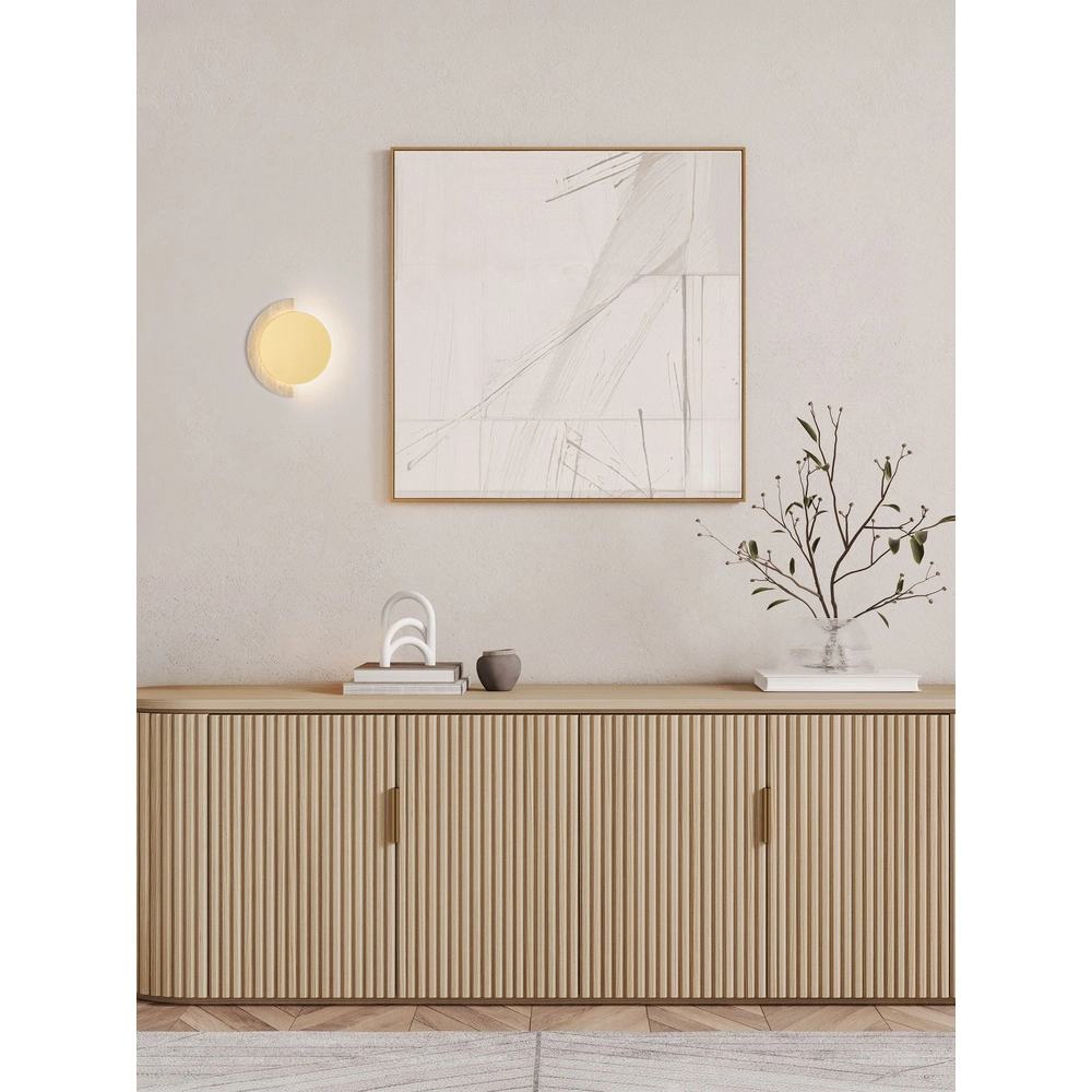 Design-Wandlampe Molli Travertin Ø 17 cm