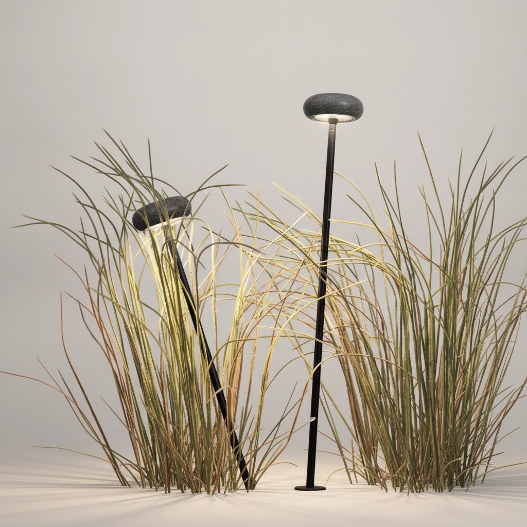 Gartenlampe Cami 80 cm großer Stein