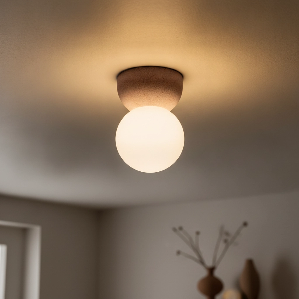 Deckenlampe Zero Rot mit Weiß