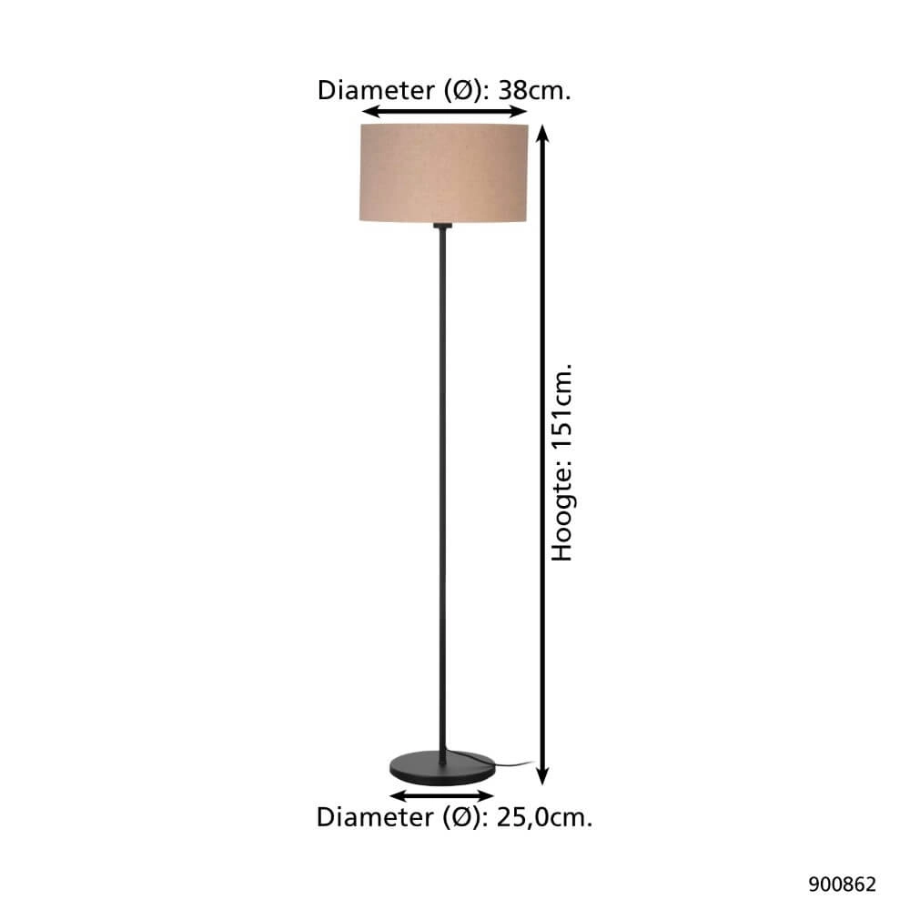 Japandi Stehlampe Feniglia Eglo 9008606274437