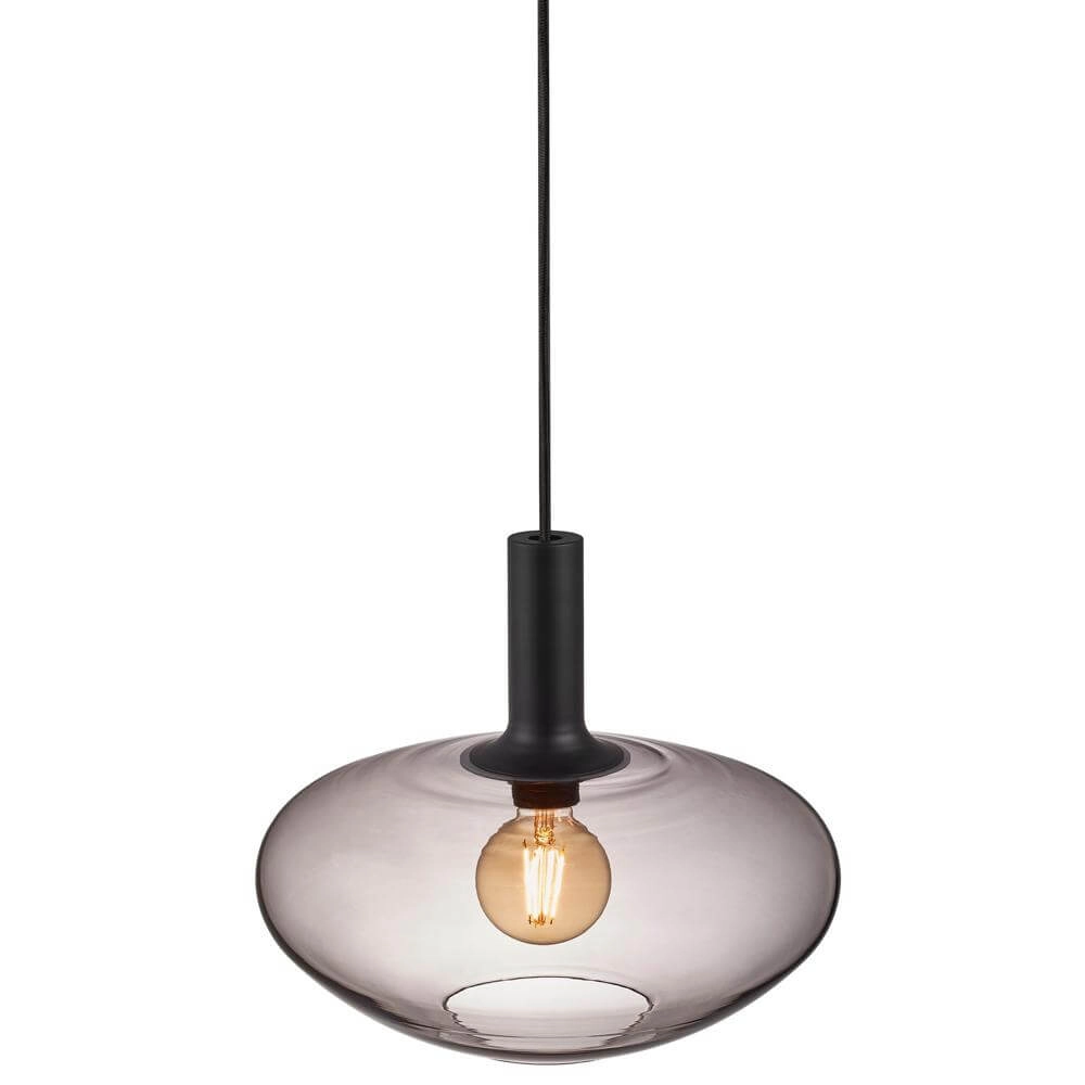 Pendelleuchte aus Glas Alton Ø 35cm Rauchglas Nordlux 5701581488588