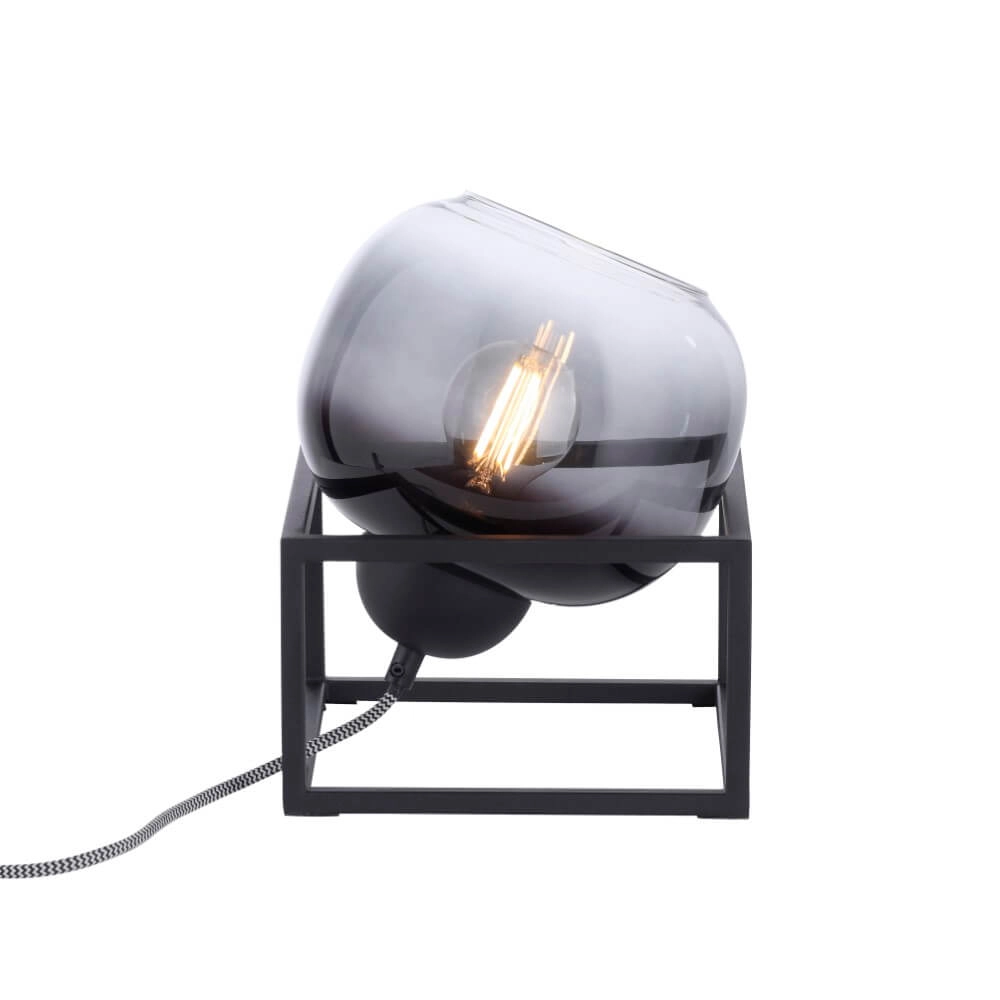 Schwarze Tischlampe Zea