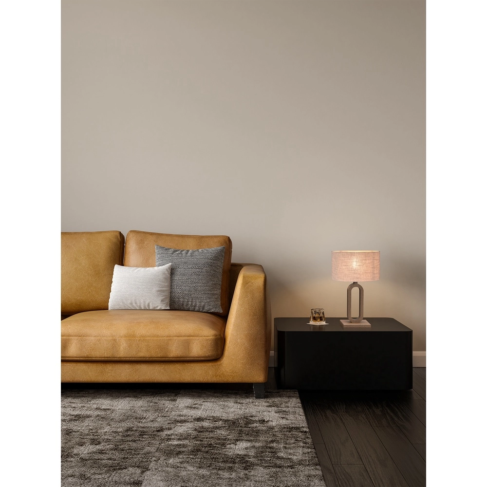 Tischlampe Sino Loop 39 cm dunkles Holz Masterlight