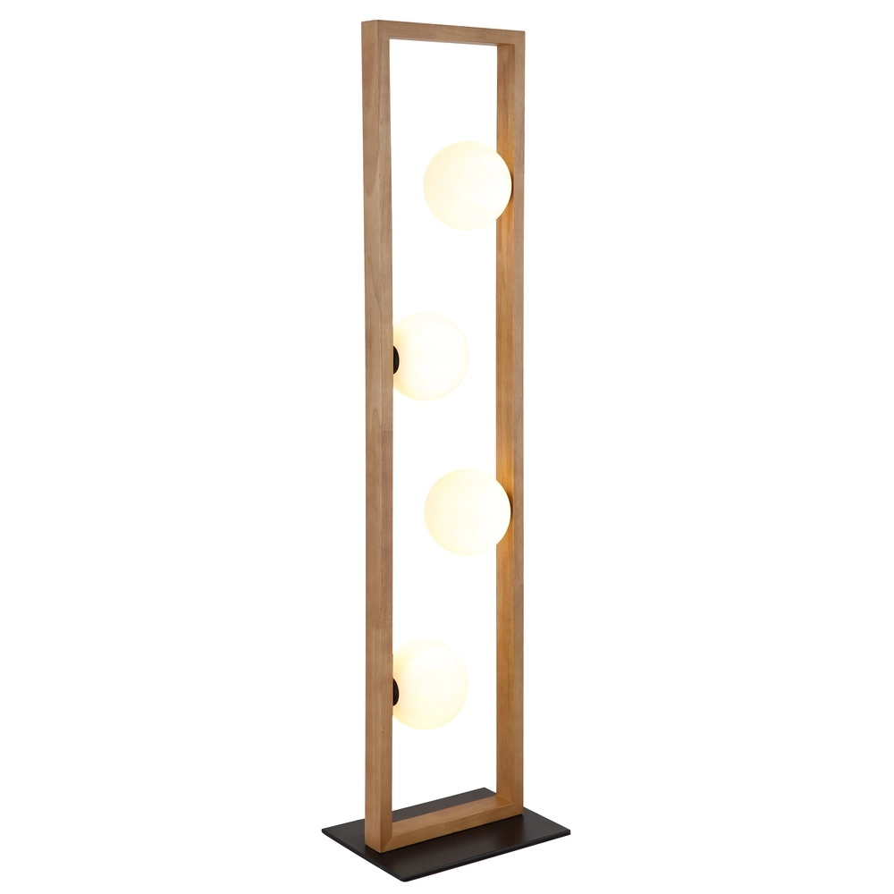 Design-Stehlampe Nanda Holz