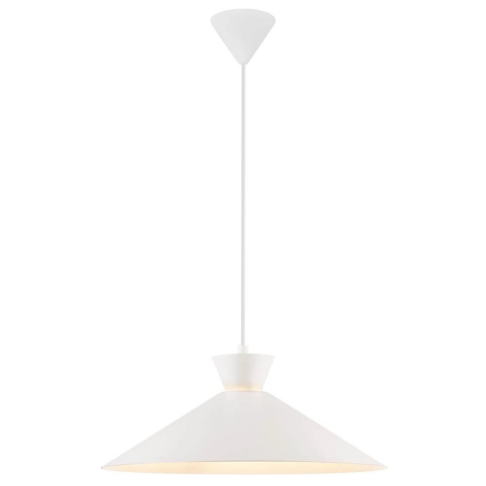 Schlanke Pendelleuchte Dial weiß Ø 45cm