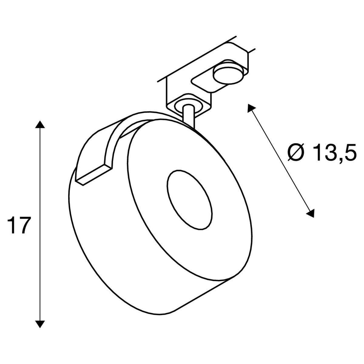 Schienenplatz Kalu Led 3-phasig weiß SLV 4024163138901