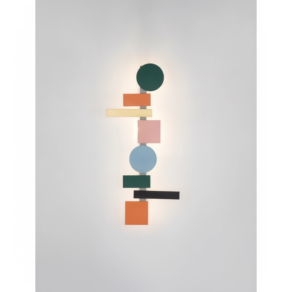 Fröhliche Wandleuchte Margot farbig 105cm