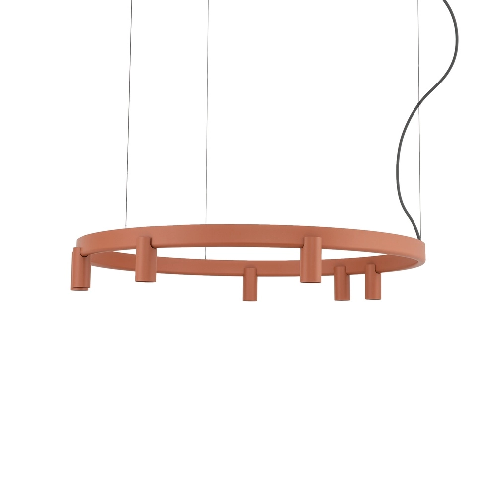 Design-Pendellampe Fourty Terrakotta Ø 80 cm Lyora 5903139124188