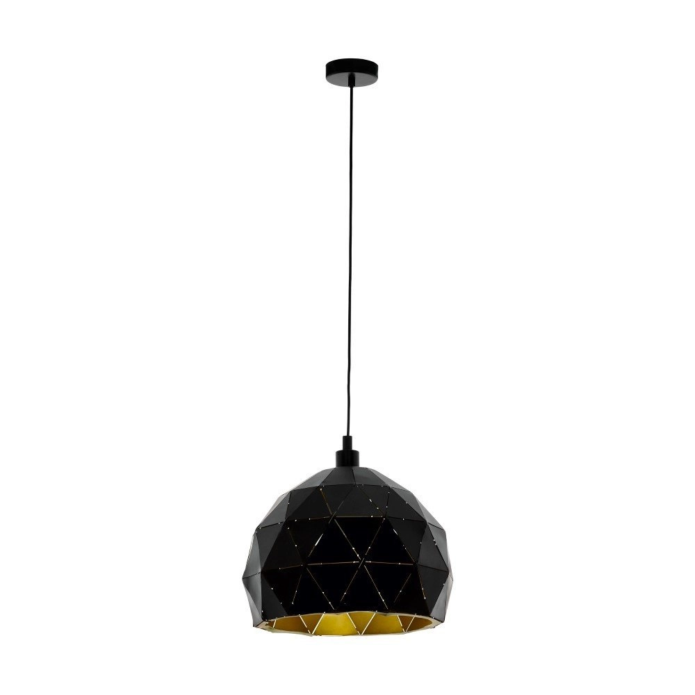Pendelleuchte Roccaforte 30 cm schwarz mit gold Eglo 9002759978457