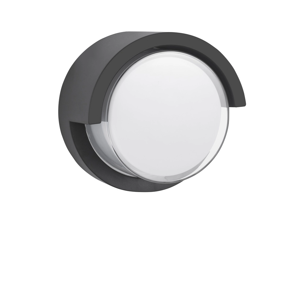 Design-Wandleuchte Max Rund Grau Lyora 5212017425911