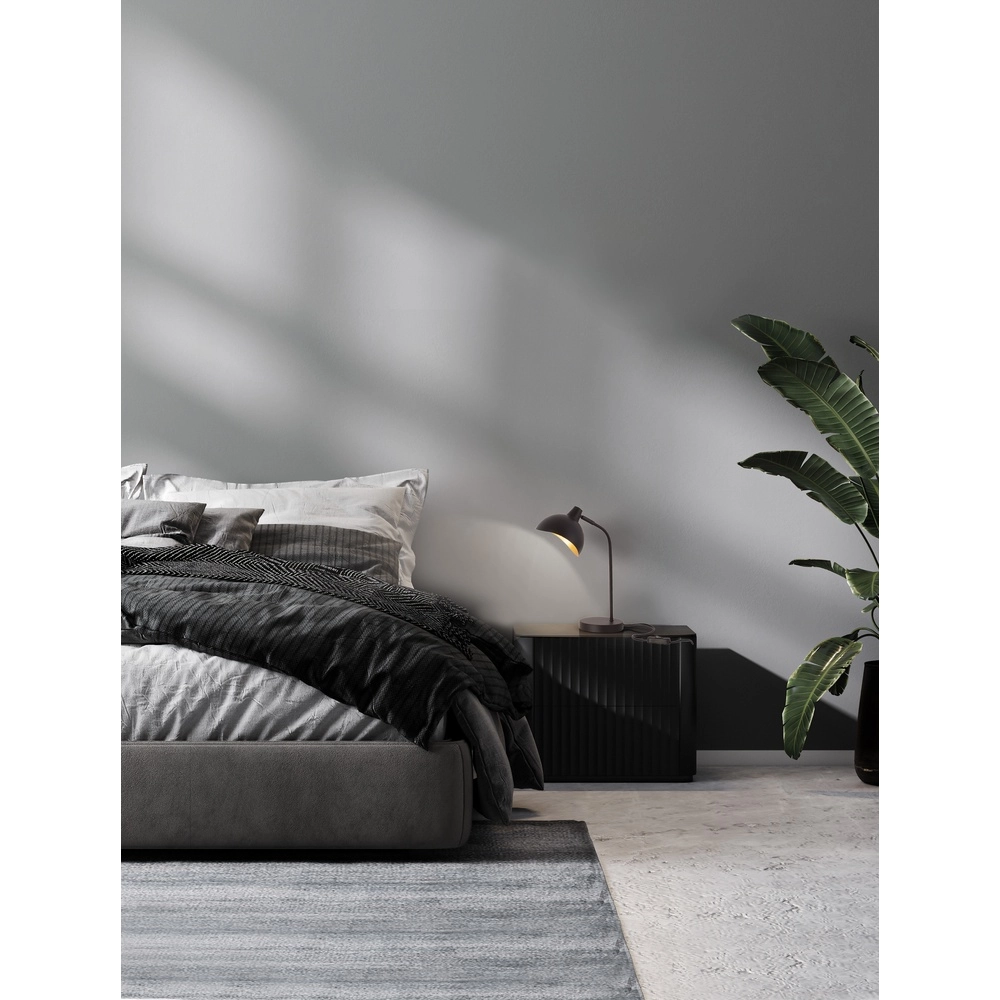 Tischlampe Geti Schwarz mit goldener Innenseite Lyora 5212017436405