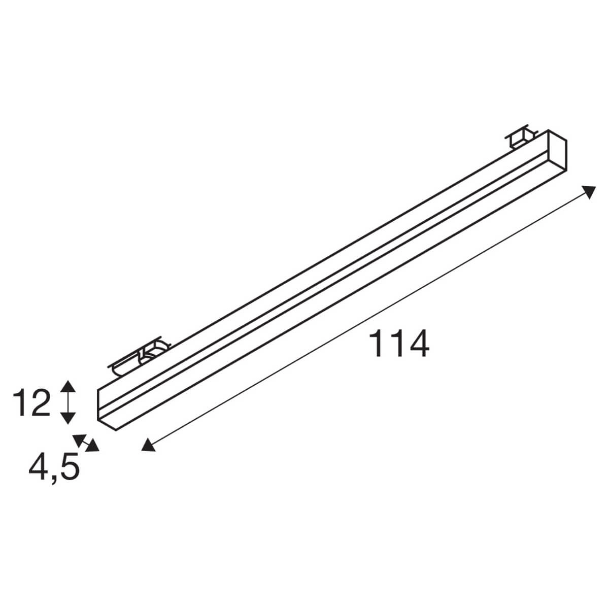 Schienenlichtkasten Sight Track Dali 3-fase Weiß SLV 4024163254670