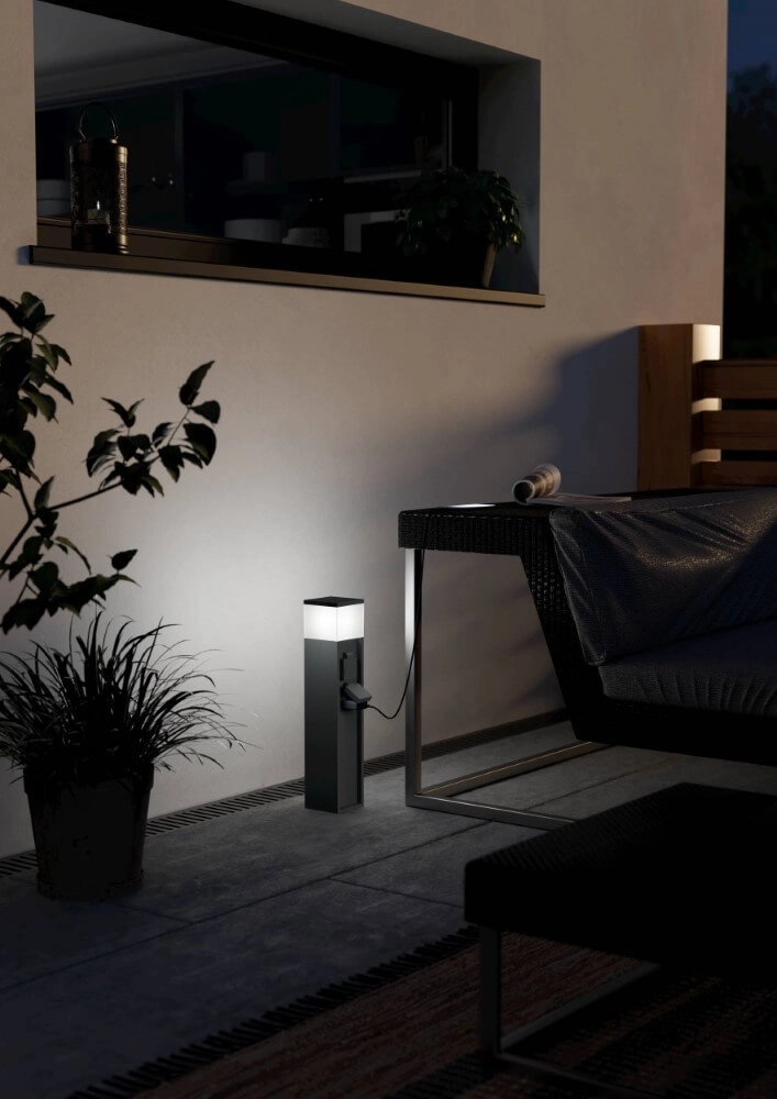 Fassung mit Lampe Park 5 Anthrazit Eglo 9008606297825
