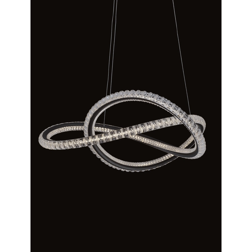 Design-Pendelleuchte Ginevra schwarz Ø 58cm Lyora 5212017433473