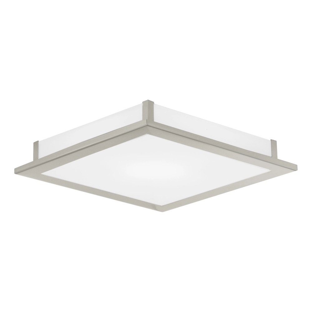 Quadratische Deckenlampe Auriga Nickel