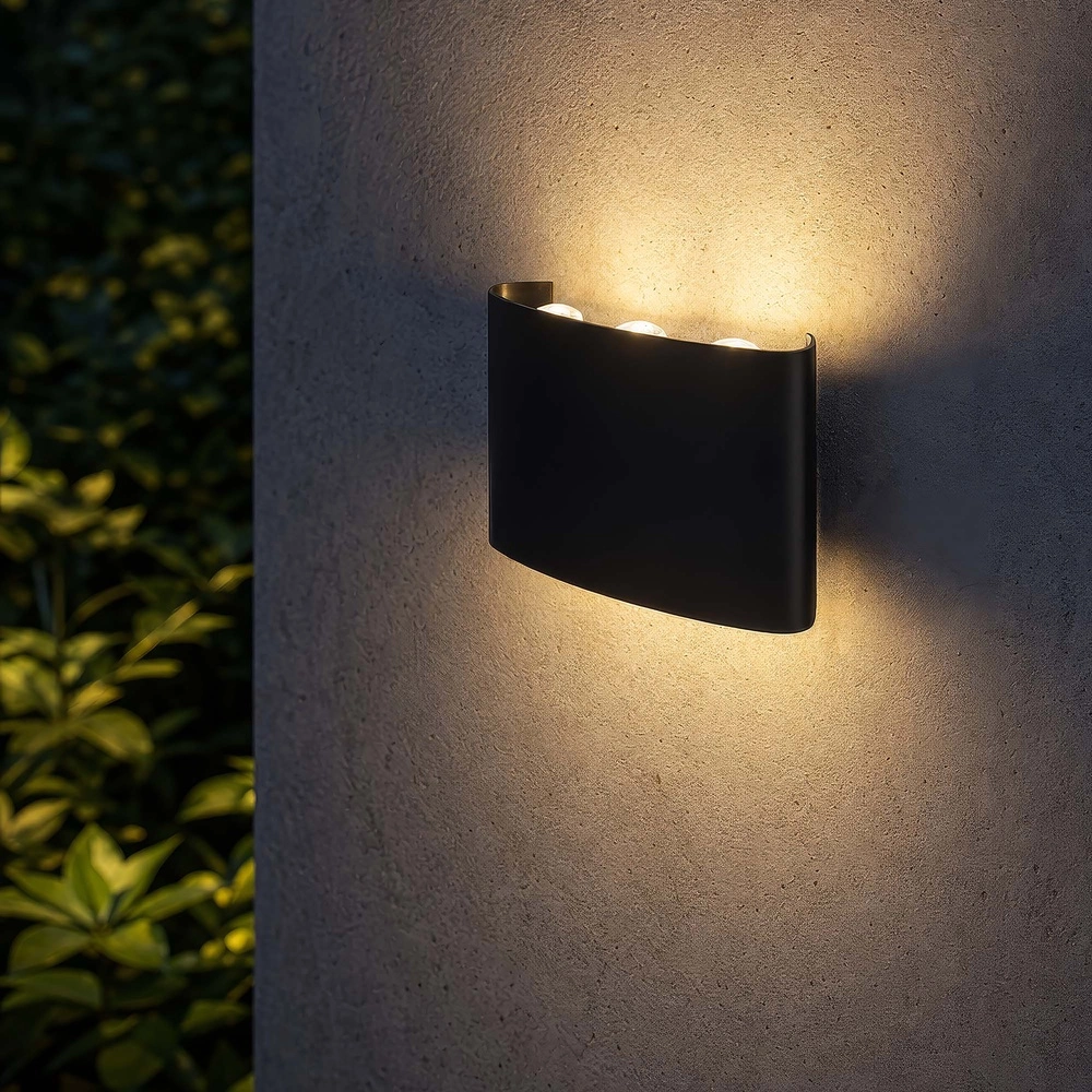 Design-Wandlampe Menton 17 cm schwarz Searchlight 5,05342E+12