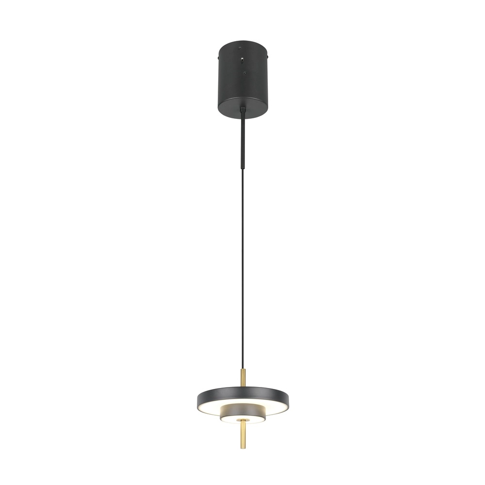 Design-Pendelleuchte Keaton schwarz mit gold Ø 20cm Trio 4017807653304
