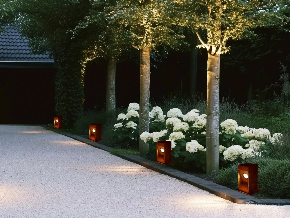 Beleuchtung des Weges Gis 18cm Corten LightLux 6150811511548