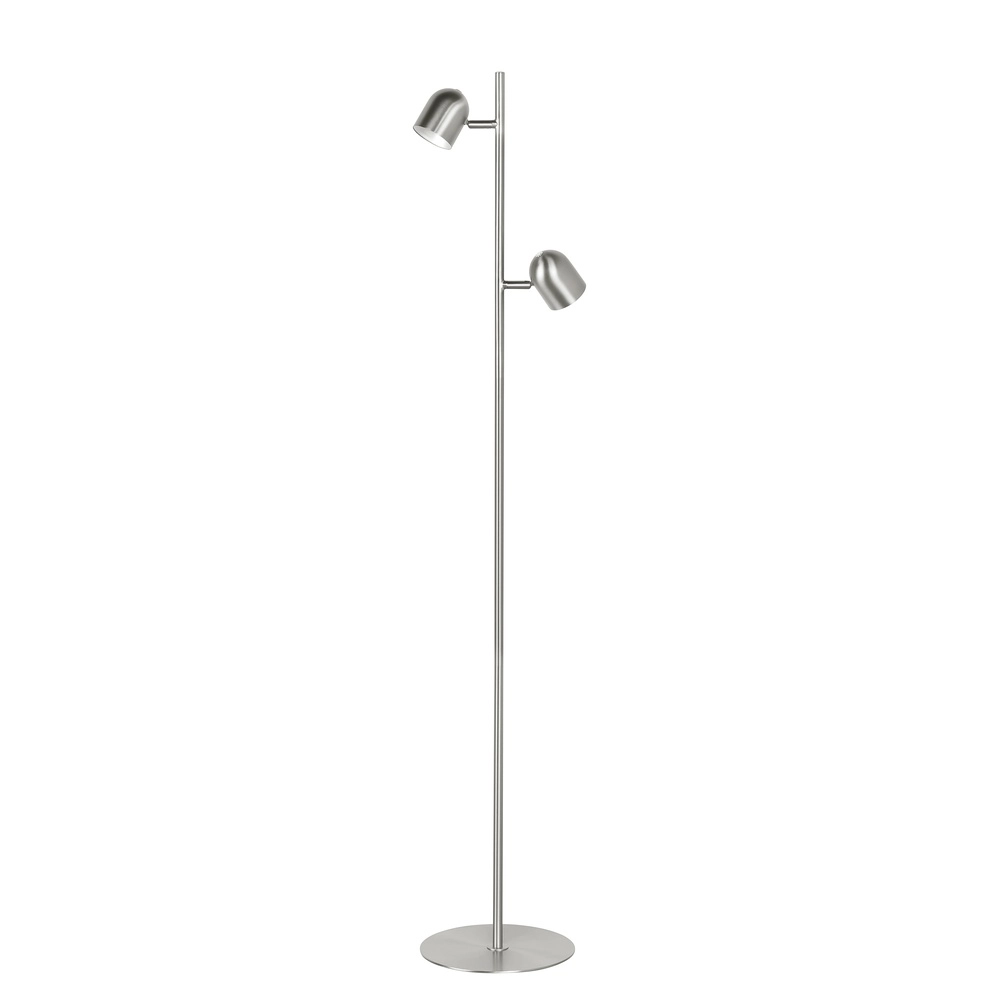 Stehlampe Ovale Nickel 2-flammig