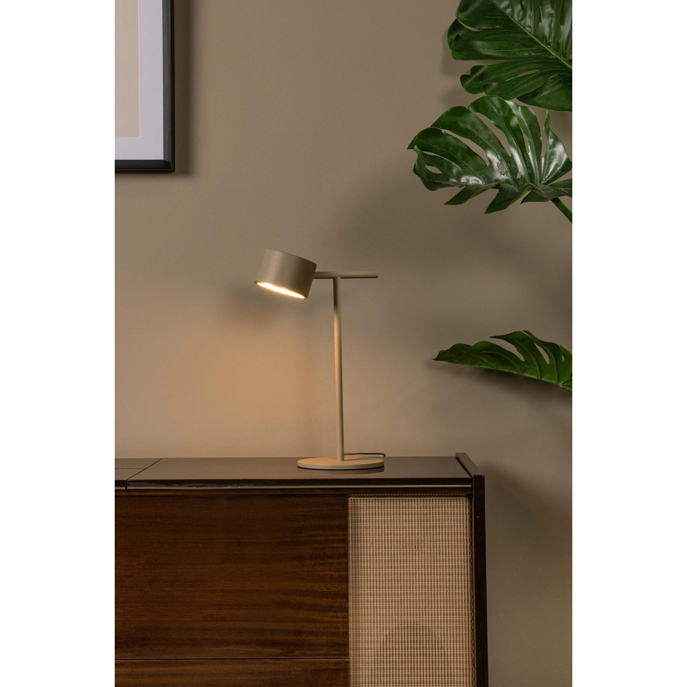 Tischlampe Gian Sandbraun Lucide 5411212421135