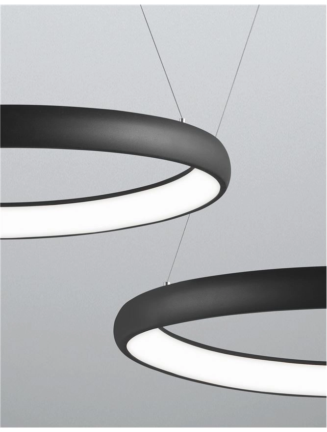 Design-Pendelleuchte Albi schwarz Ø 61cm Lyora 5212017416872
