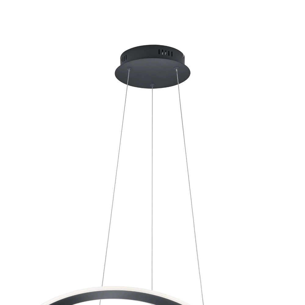 Pendelleuchte Oakland Ø 71 cm schwarz Trio 4017807430493