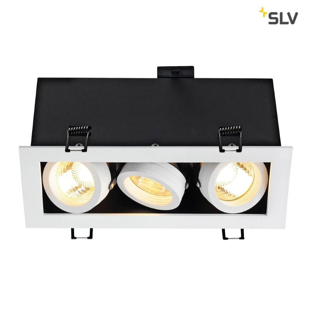 Einbaustrahler Kadux 3 GU10 9cm weiß SLV 4024163151511