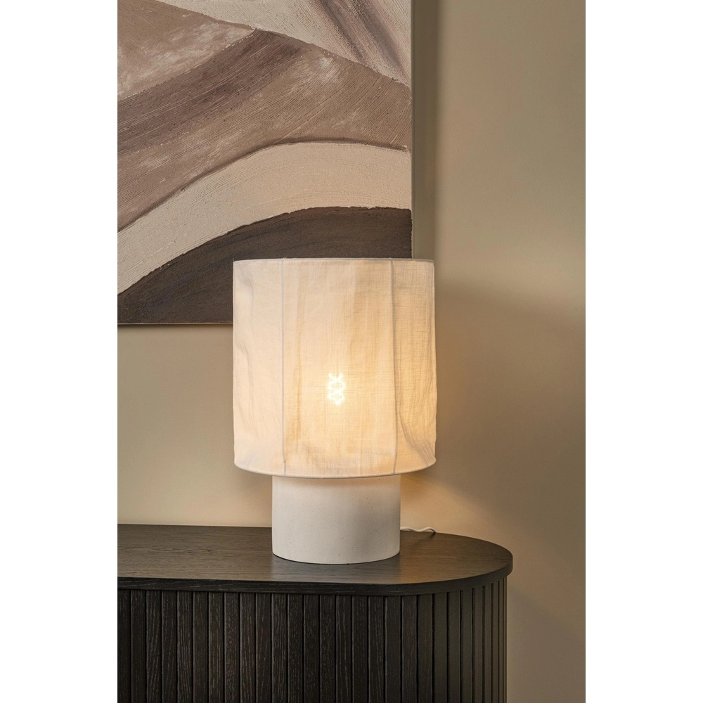 Tischlampe Tissaja Ø 35 cm weiß Lucide 5411212061621