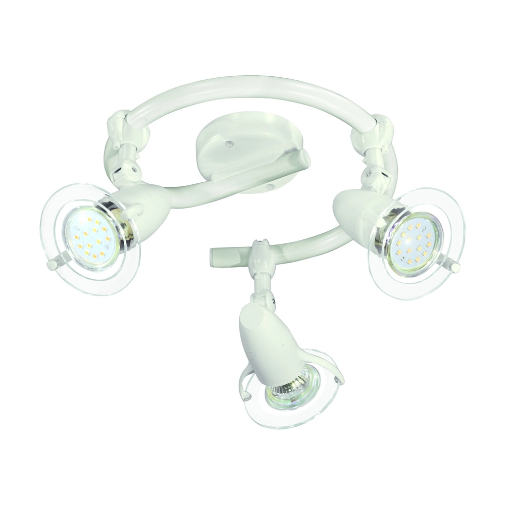 Oberflächenmontierter Spot Pocket 1 3-Licht-Weiß