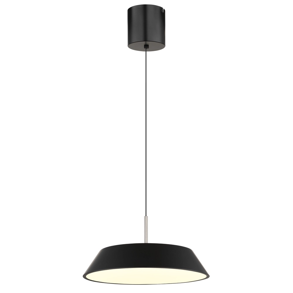 Elegante Pendellampe Silena schwarz Ø 40 cm