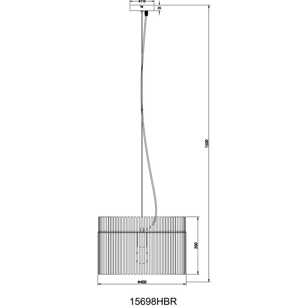 Schwarze Pendelleuchte Gorley mit rotem Glas Ø 40cm Globo 9007371462964