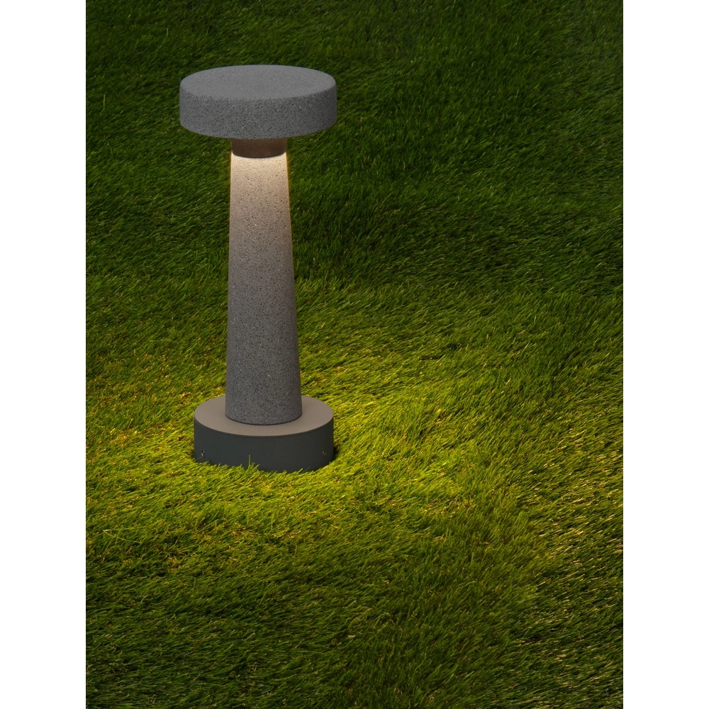 Gartenleuchte Cram Beton grau 30cm