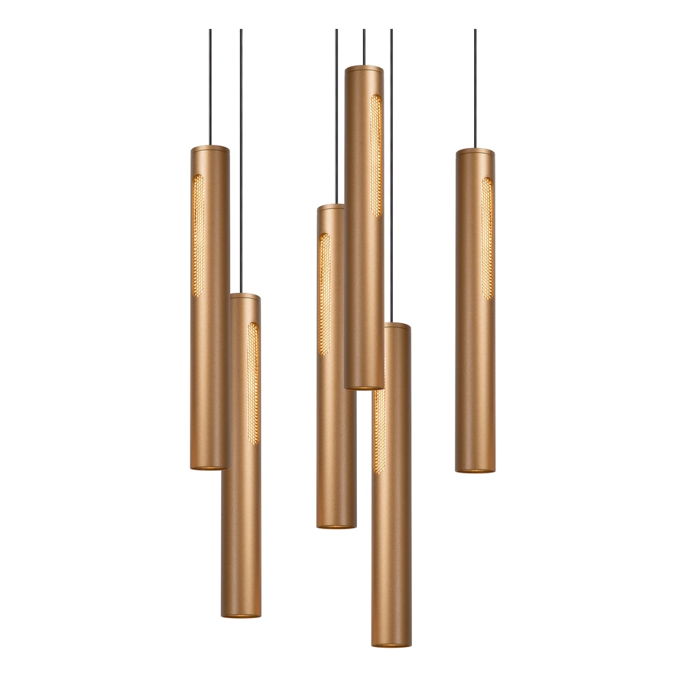 Design-Pendellampe Griffith 6-Licht Bronze Premium by Lucide 5411212241948