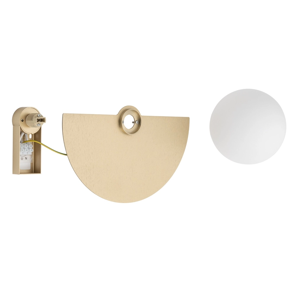 Design-Wandlampen-Hälfte Saturn Gold Lyora 5903139125987