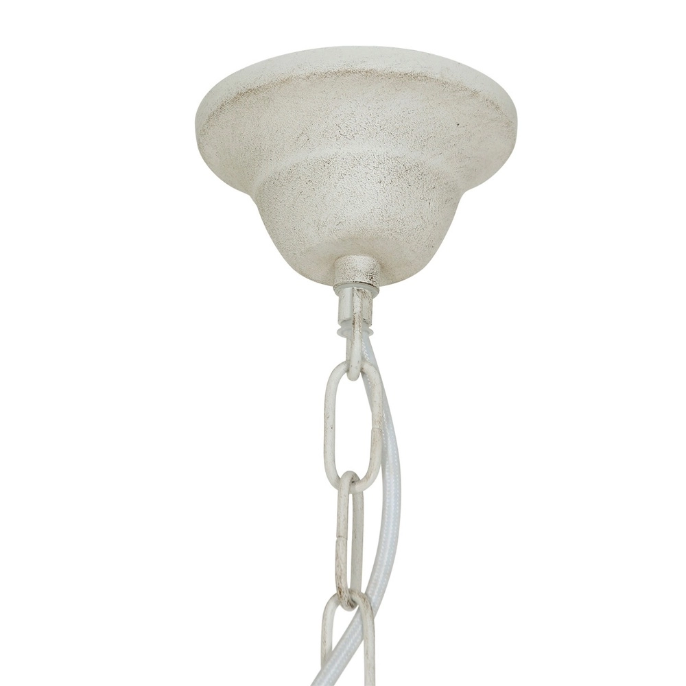 Weißer Kronleuchter Ella Ø 40cm Steinhauer 8712746132083
