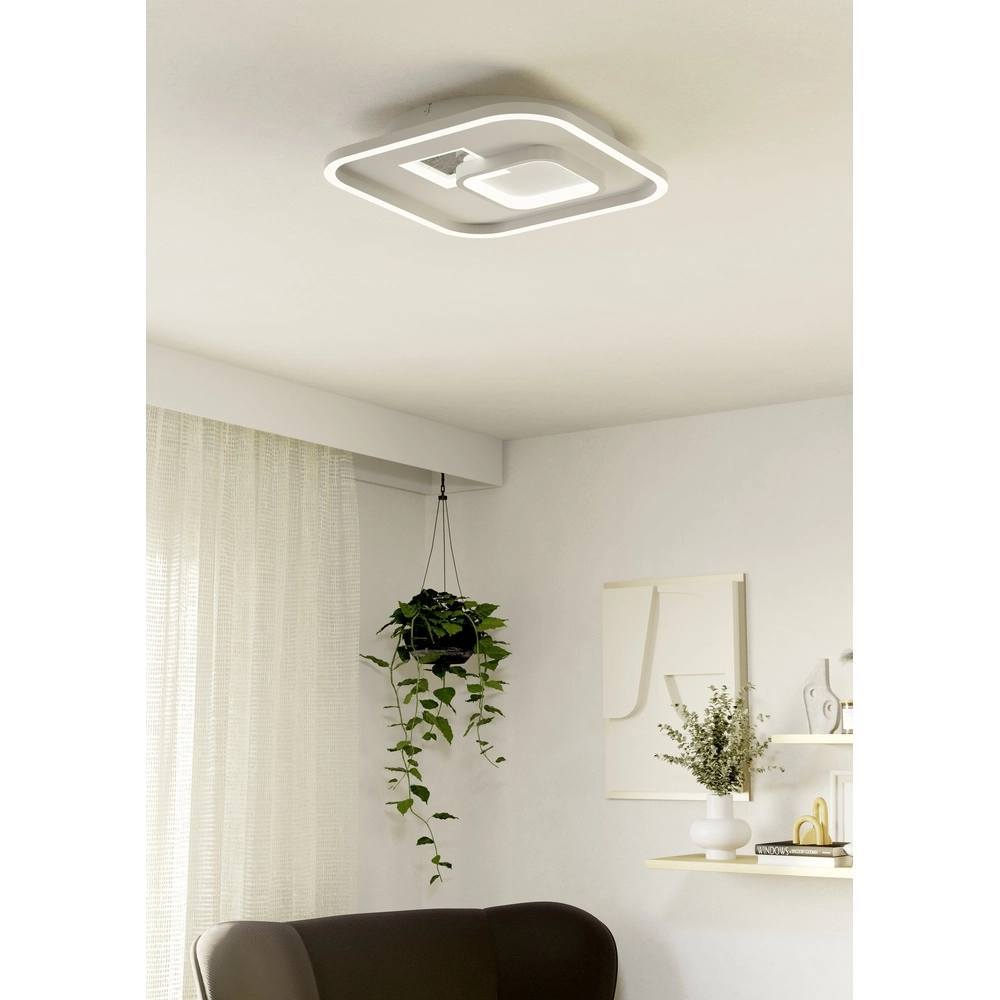 Design-Deckenlampe Tiriolo LED – Weiß – 38x38 cm Eglo 9008606316380