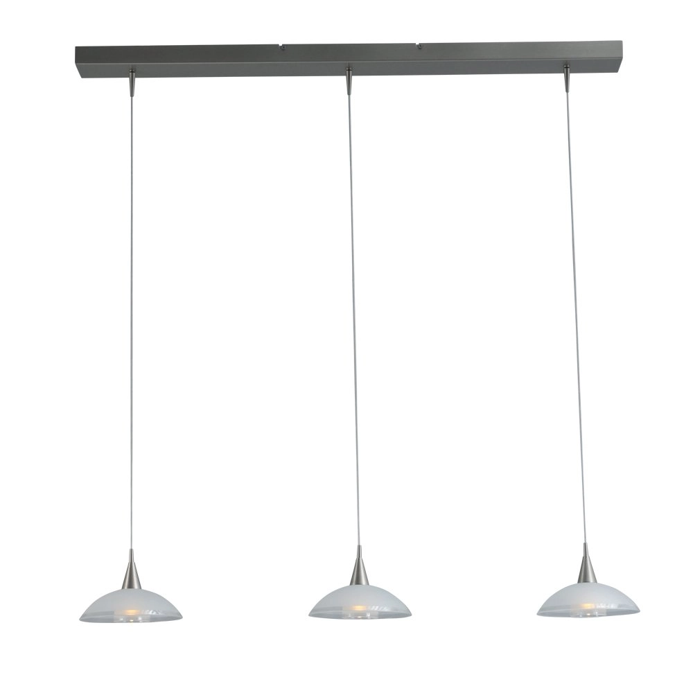 Esszimmerlampe Melani 3-Licht-Nickel Masterlight 8718121212241