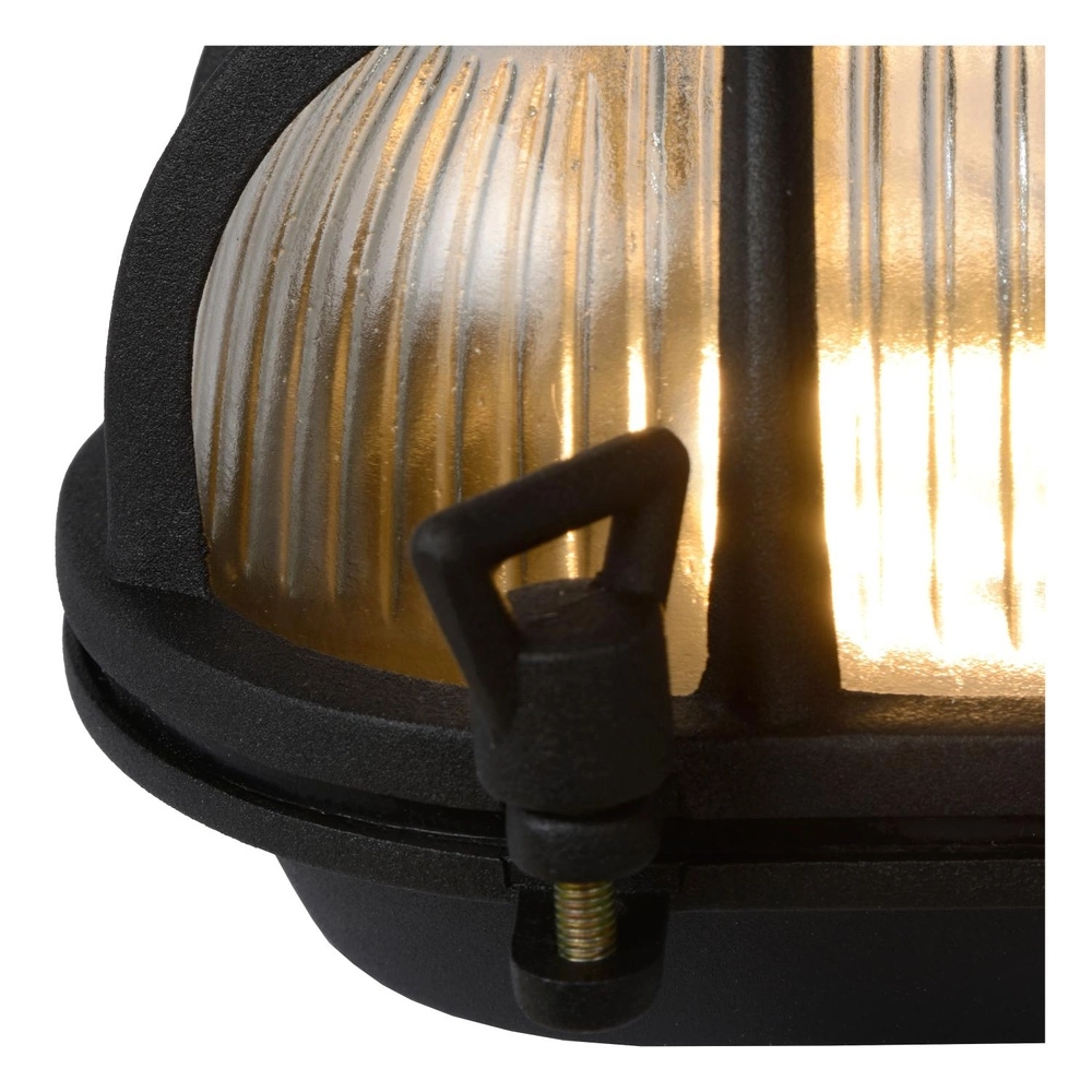 Bullseye-Wandlampe Dudley IP54 schwarz Lucide 5411212114891