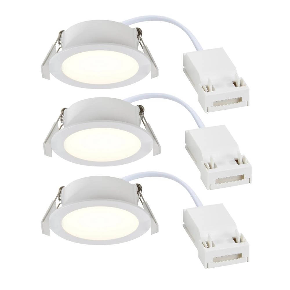Set mit 3 Strahlern Olea weiß