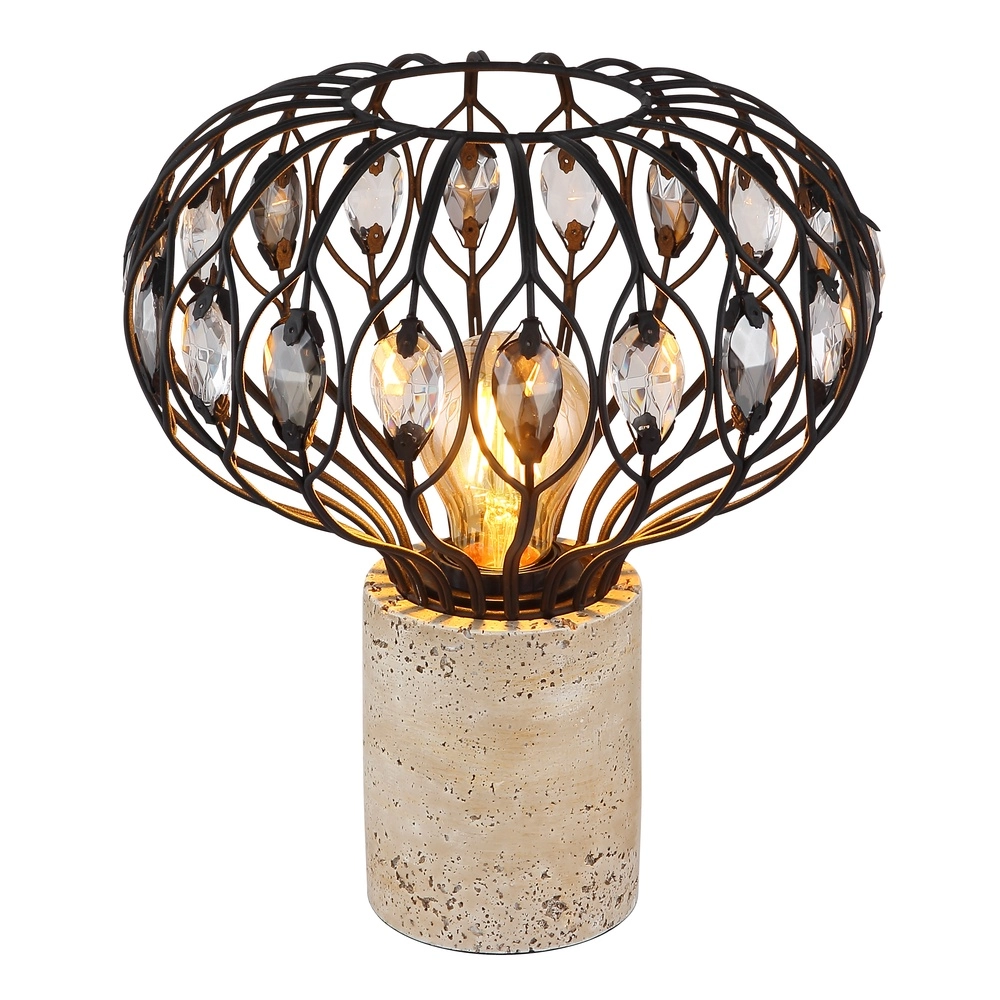 Tischlampe Dorthy Country Black