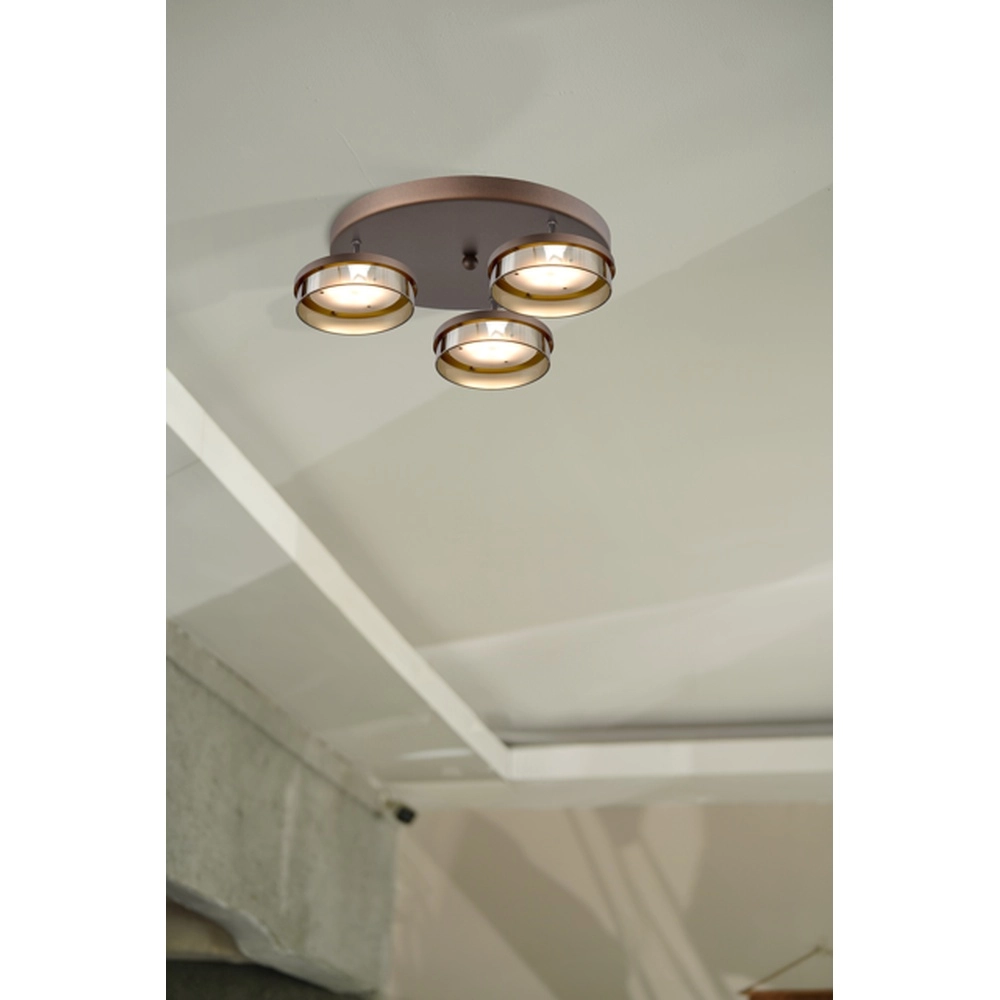Deckenlampe Imperia 3-helles Kakaobraun Masterlight 8718121359625