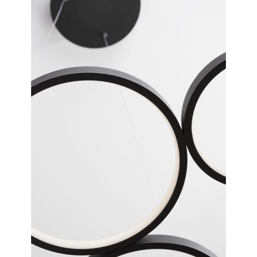 Moderne Pendelleuchte Magnus schwarz 55cm Lyora 5212017433169